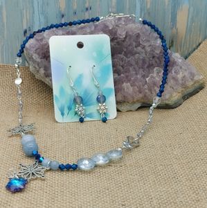 Frozen Inspired Necklace and Earring Set